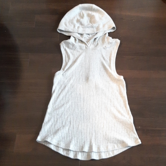 SOLD - Ivy Park Hooded Rib Knit Tank - Gray - Picture 7 of 9
